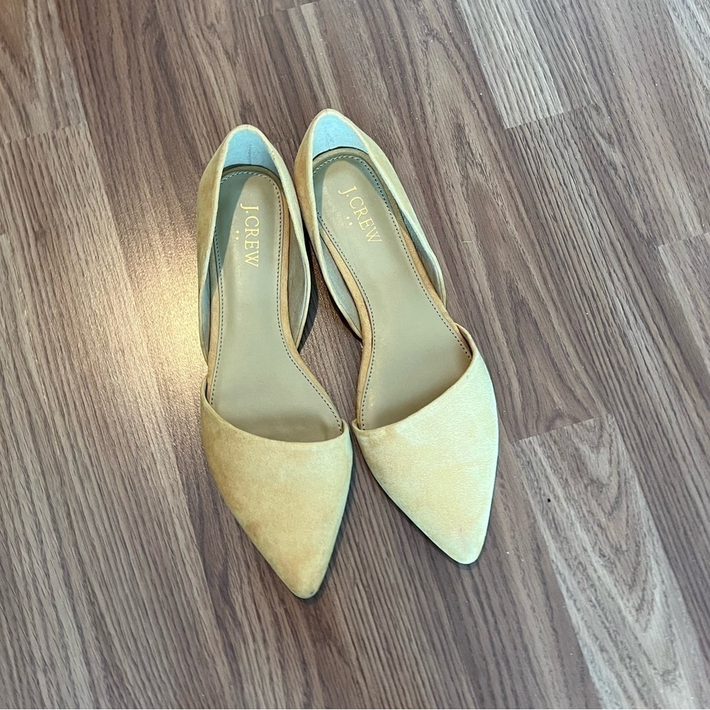 J.Crew Zoe Suede Leather D'Orsay Flats - Picture 4 of 13